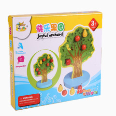 纸箱装家庭玩具磁性苹果圣诞树