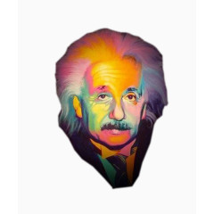 爱因斯坦油画图片素材