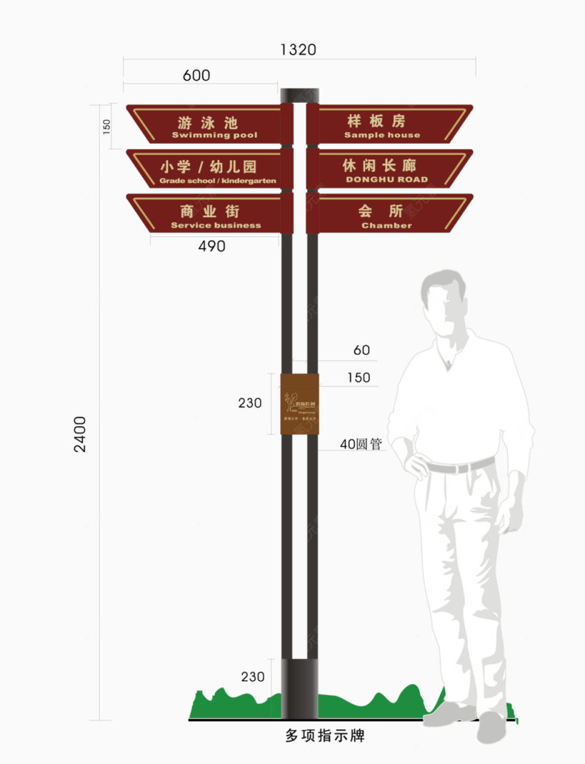 道路方向导视牌下载