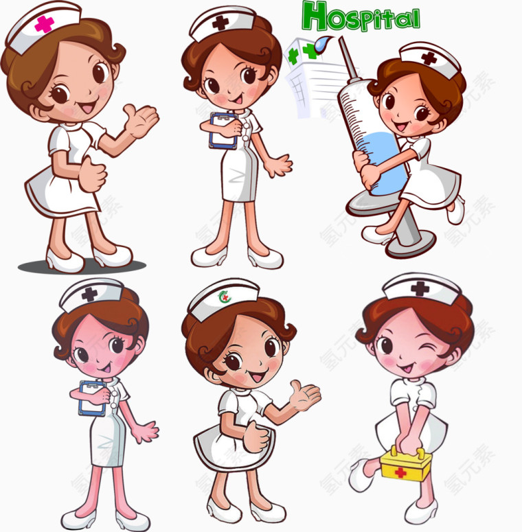 卡通人物 护士