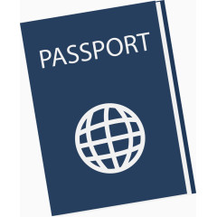 平面护照矢量图
