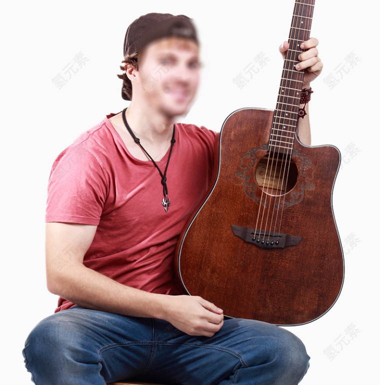民族风实木手工吉他