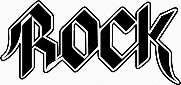 ROCK字体素材