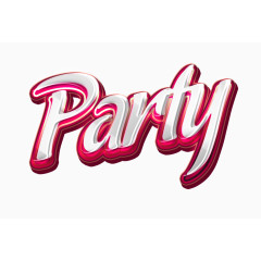 party英文字母设计