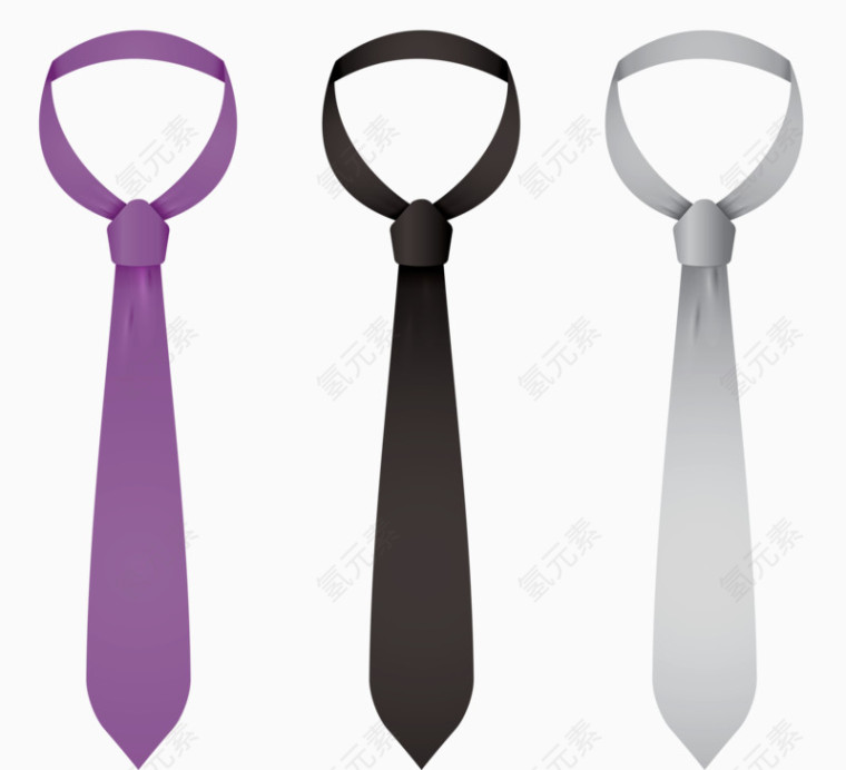 三个领带