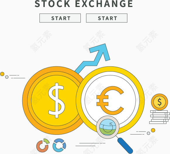 矢量时尚简约生活信息图案设计