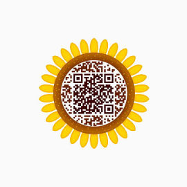 太阳花创意二维码