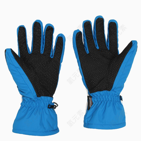 天蓝色防滑保暖手套