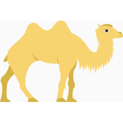 矢量扁平化骆驼