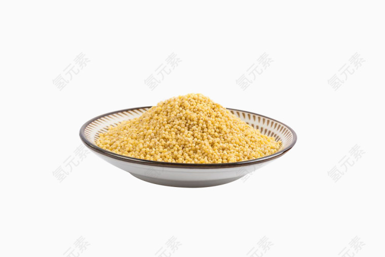一盘黄色小米