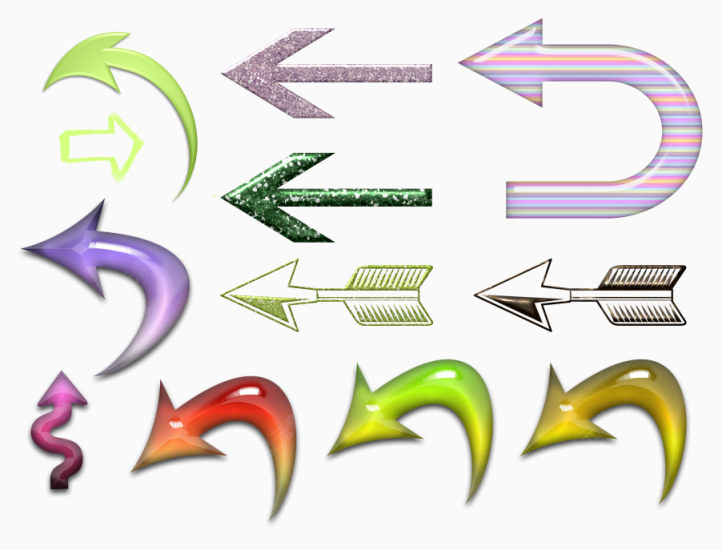 多个不同样式箭头集合下载