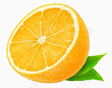 切开的橙子实物图