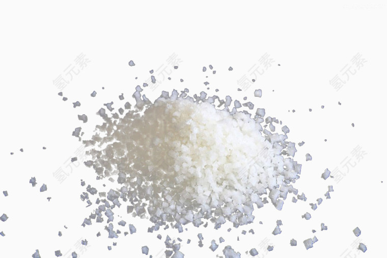 白色粗盐