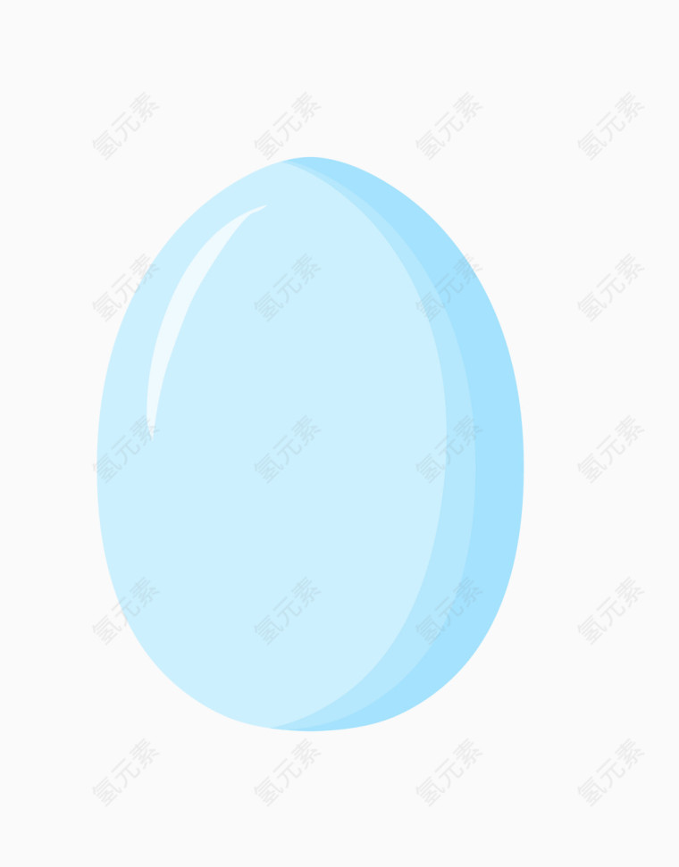 矢量蓝色泡沫小鸡蛋