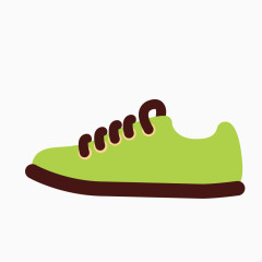 一只绿色的皮鞋