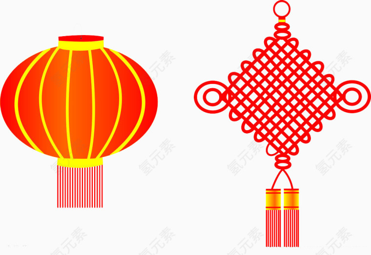 中国结灯笼设计素材