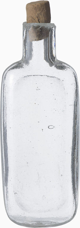 白色透明玻璃瓶瓶子瓶塞