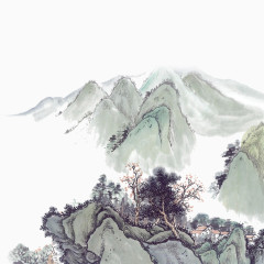 水墨山水画