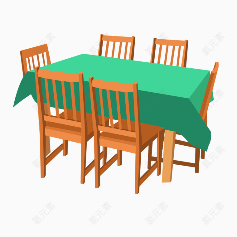 矢量餐桌椅子