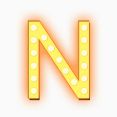 发光的字母N