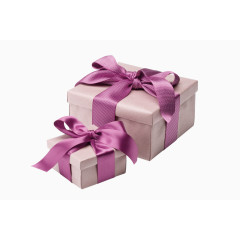 紫色清新礼盒装饰图案