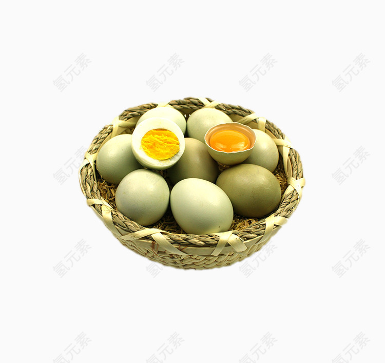 篮子上的鲜鸡蛋