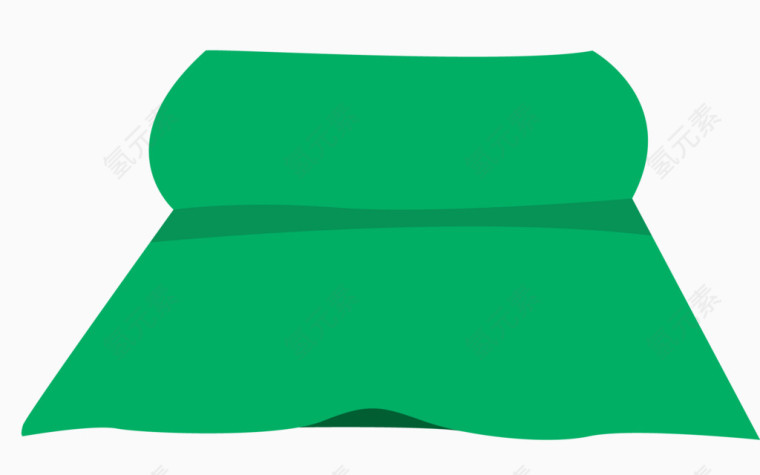一张绿色垫子