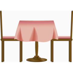 西餐厅的桌椅