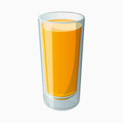 矢量创意设计一杯鲜橙汁图标