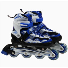 深蓝色溜冰鞋