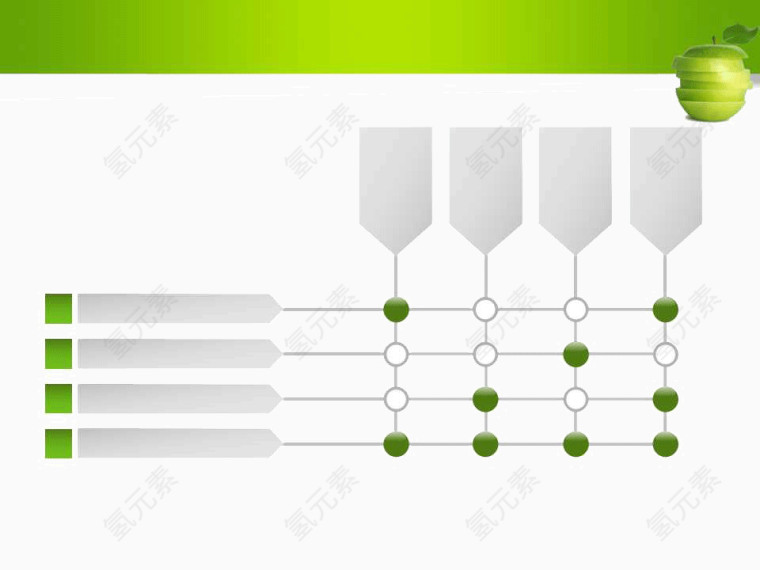 绿色苹果系列PPT模板