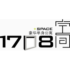 1708空间字体矢量图