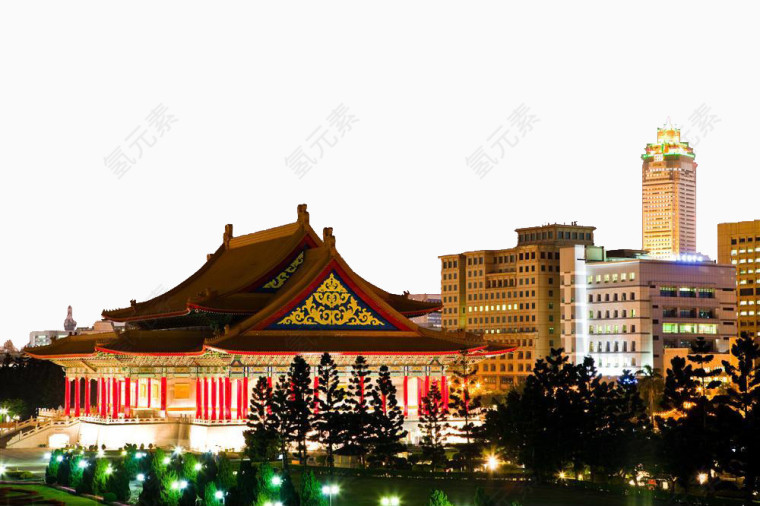 中正纪念堂国家音乐厅夜景