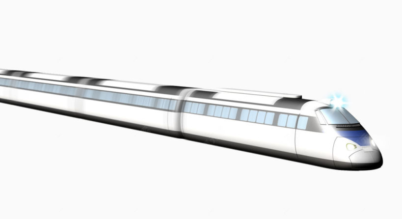 高铁列车免抠素材下载