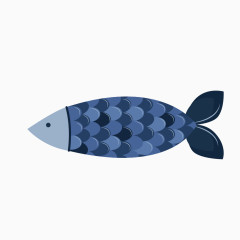 一只蓝色的鱼