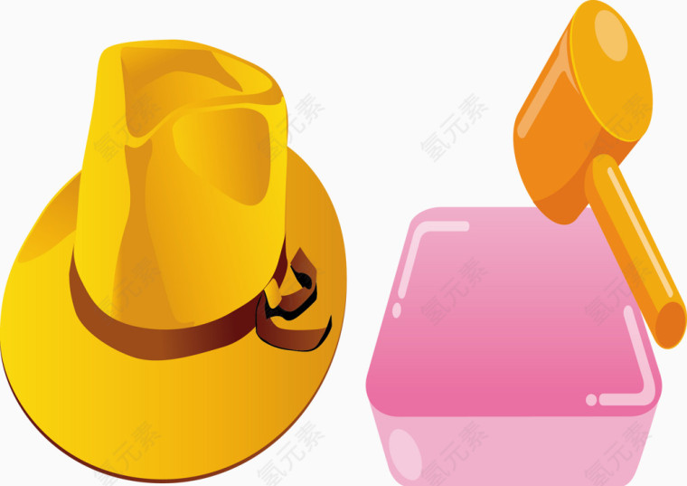 帽子和锤子素材