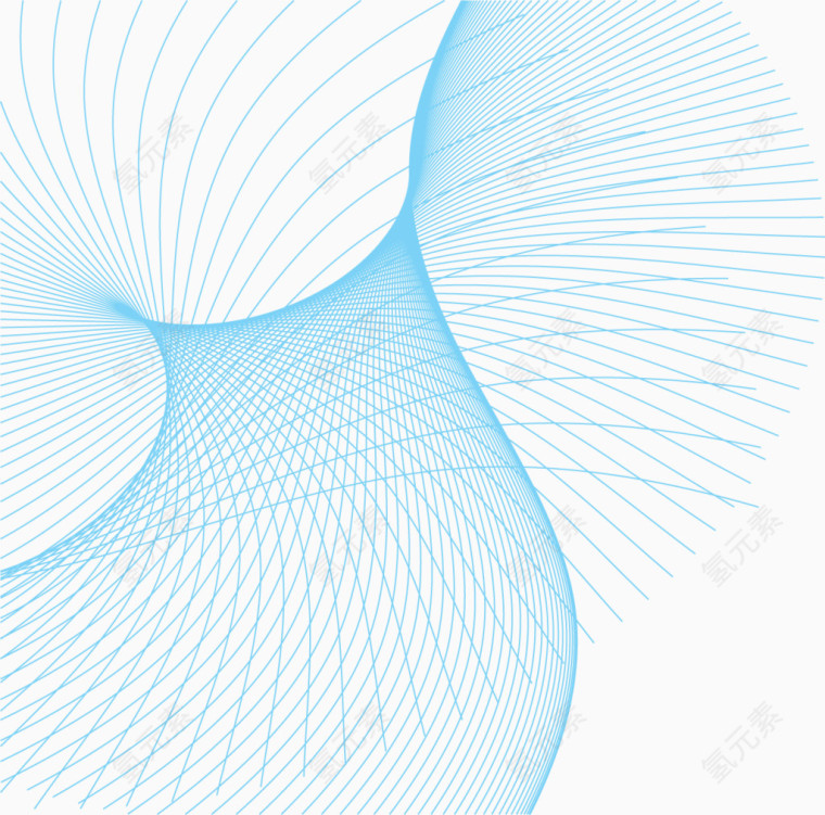 矢量蓝色科技线条底纹素材