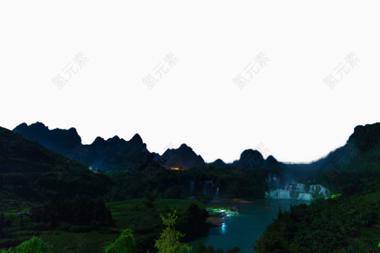 广西德天瀑布风景