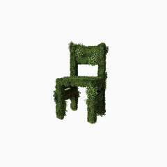 绿色草丛椅子