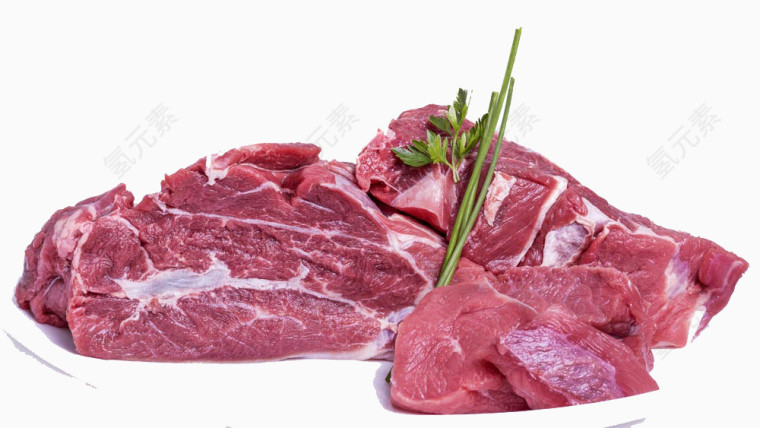 菜市场盘子里的肉高清免扣素材