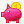 粉红色的小猪储蓄罐图标