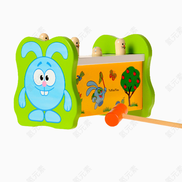 宝宝木制打地鼠玩具 亲子互动游戏 敲击玩具 3-5岁