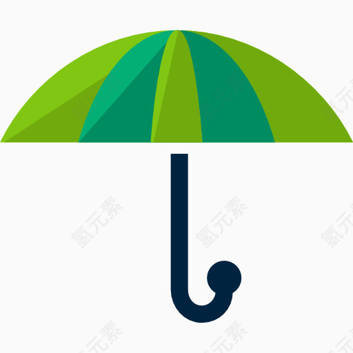 一把绿色的伞