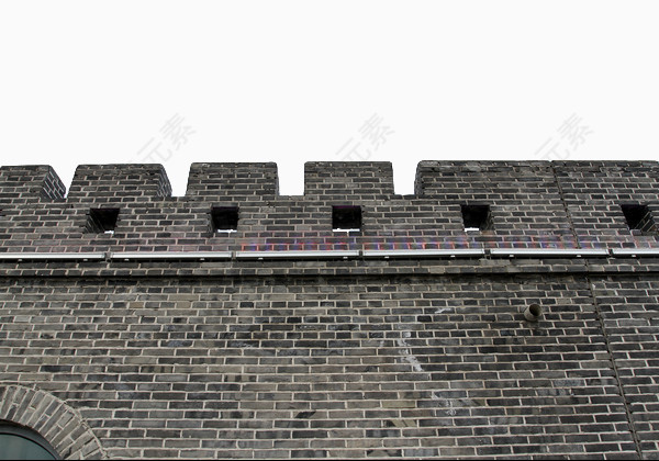 纹理清晰的城墙