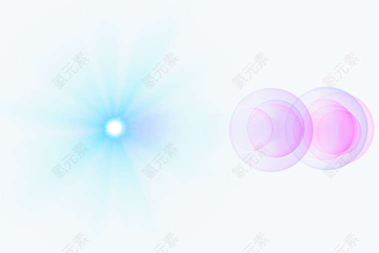 紫色圆形光影效果