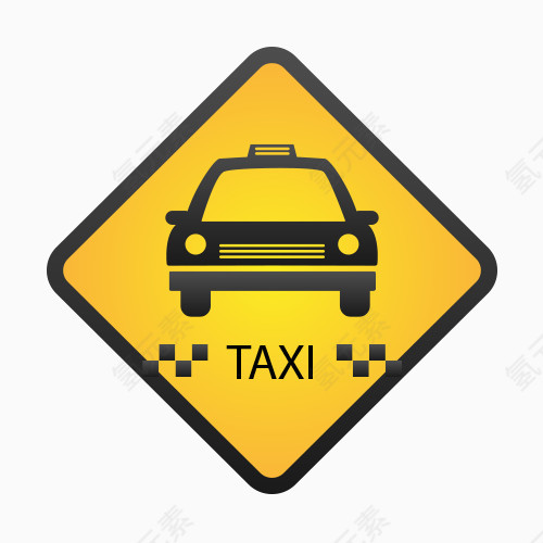 TAXI矢量图图标