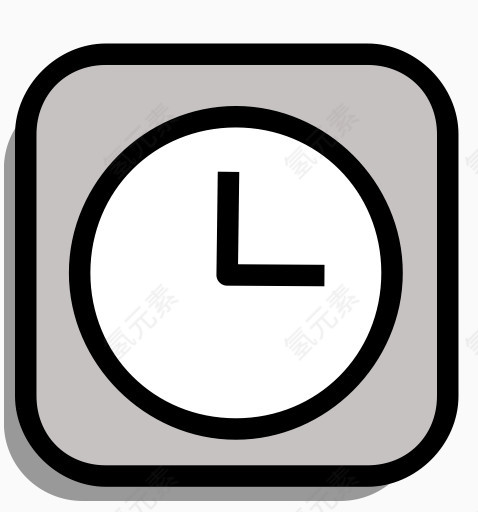 报警警报日历时钟时间表定时器看单色图标