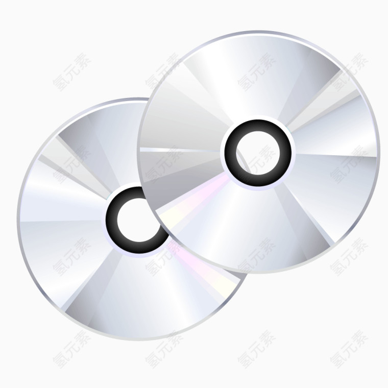 灰色质感圆形光盘光碟