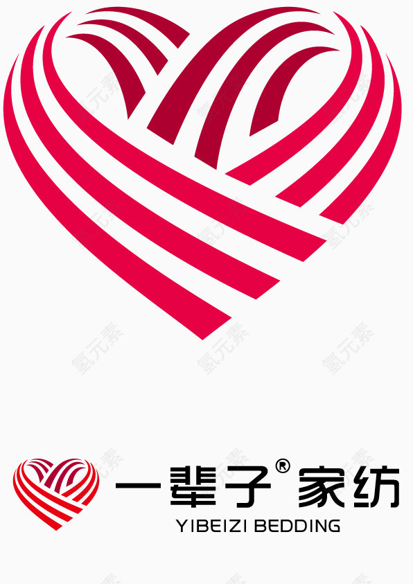 一辈子家纺LOGO矢量