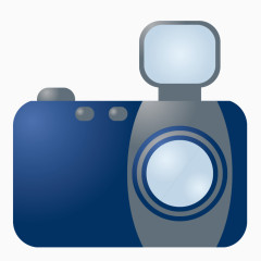 蓝色的相机图像